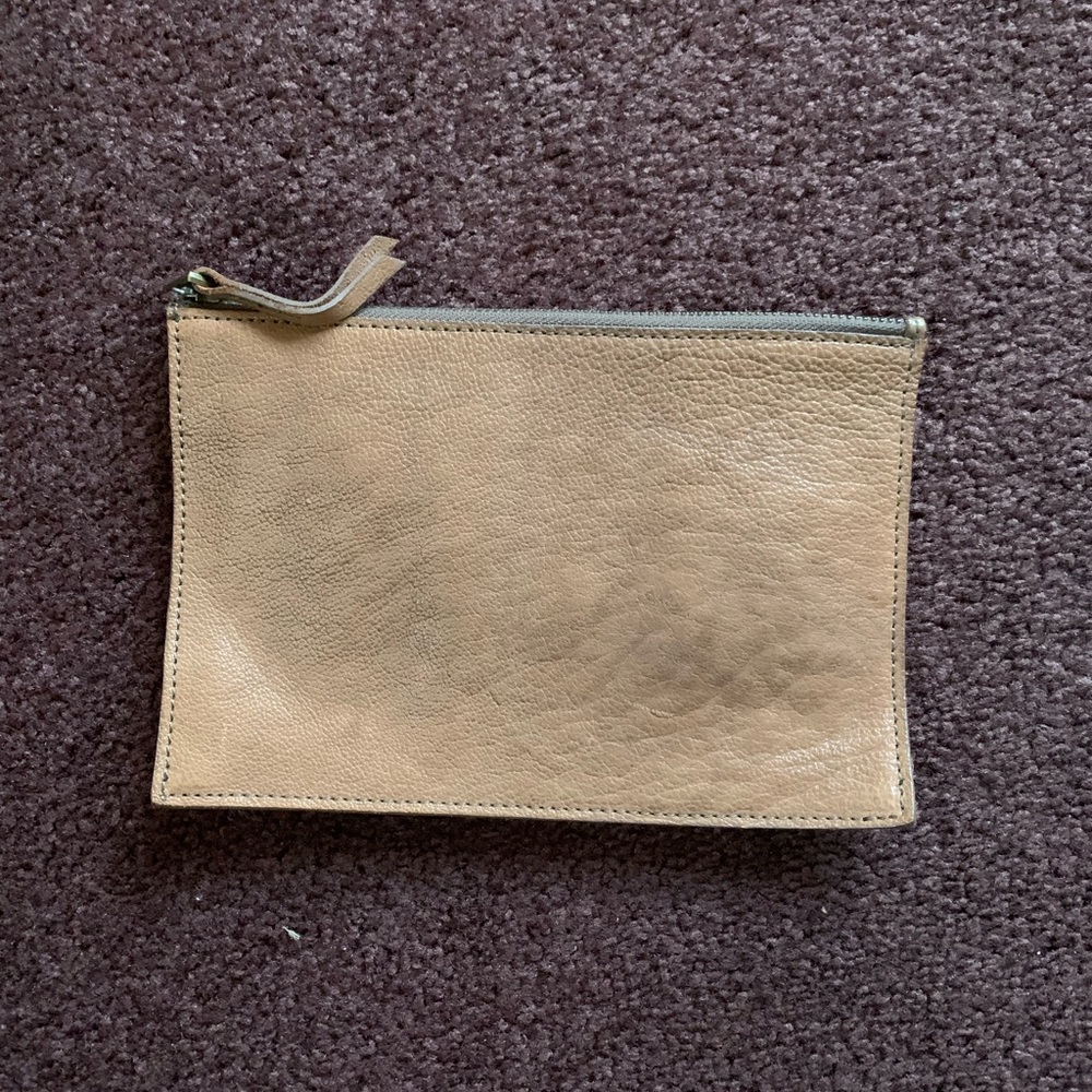 Madewell Leather Pouch Clutch